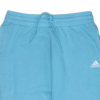 Adidas Women Blue Sweatpants Size S Regular Fit Tapered Logo Joggers