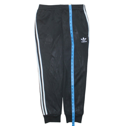 adidas Men's Black Small Jogger Trousers with 3 Stripes