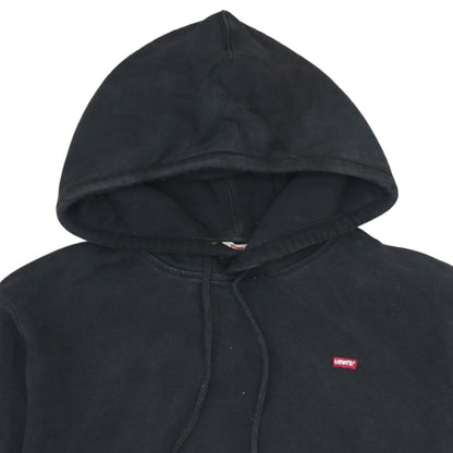 Levi's Womens Black XS Pullover Hoodie with Logo Taping