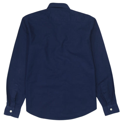 Ralph Lauren Boys Blue Long Sleeve Cotton Button-Up Shirt Size L