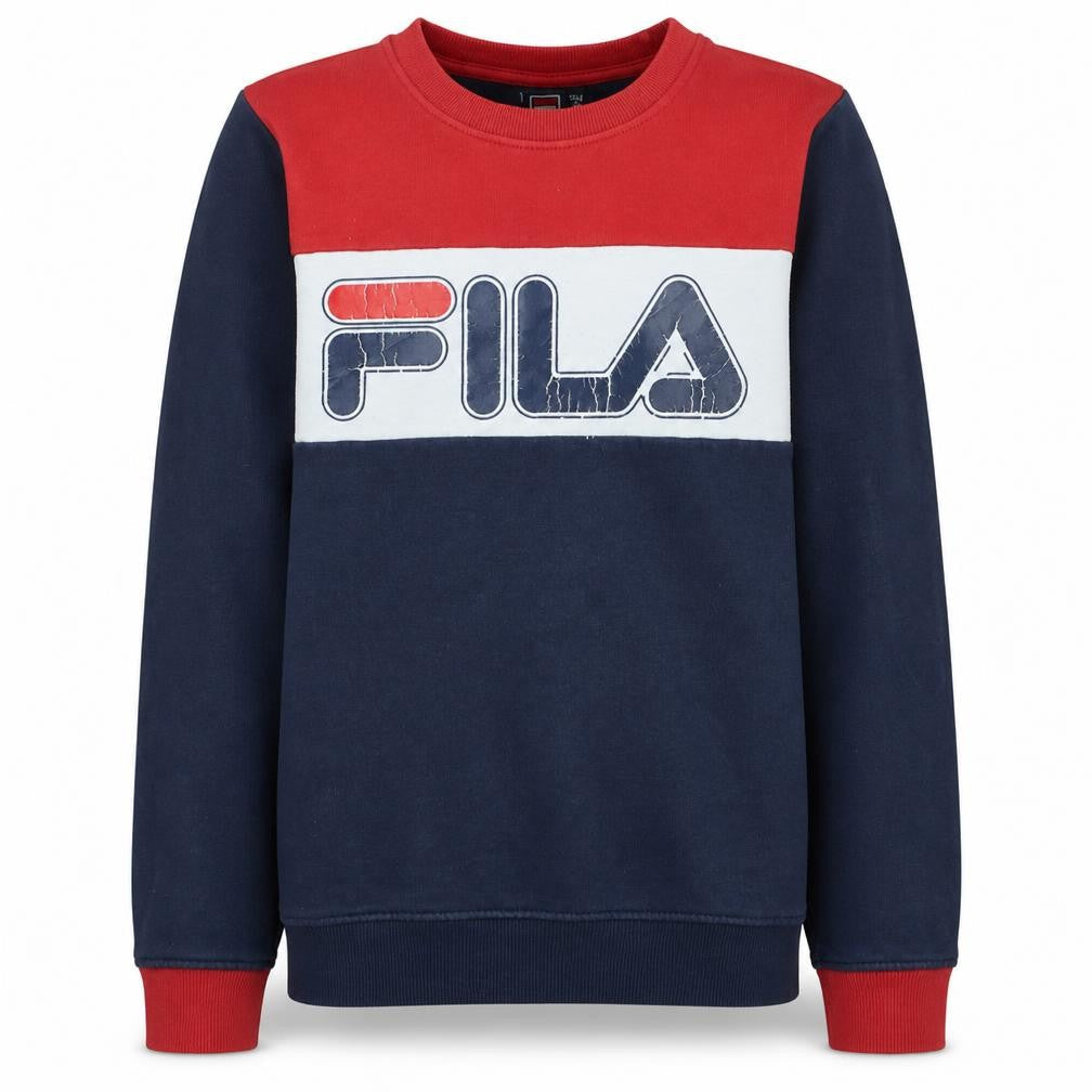 Fila Boys Multicoloured 14 Years Pullover Sweatshirt with Logo