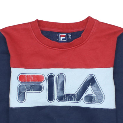 FILA Boys Multicoloured 14 Years Pullover Sweatshirt with Logo