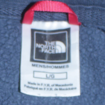 The North Face Men's Blue Pullover Hoodie Size L Outdoor Fleece