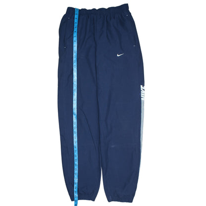 Nike Men's Blue Track Pants S Regular Fit Quick Dry Activewear Trousers