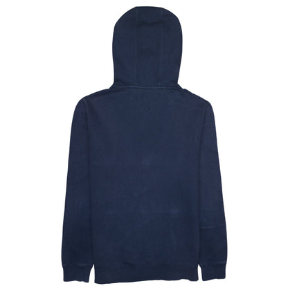 Tommy Jeans Men’s Blue Pullover Hoodie L Logo Fleece Sweatshirt