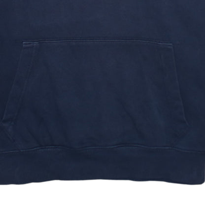 Tommy Jeans Men’s Blue Pullover Hoodie L Logo Fleece Sweatshirt