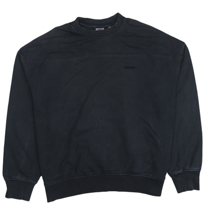 Levi's Men's Black Cotton Crew Neck Pullover Sweatshirt Size S