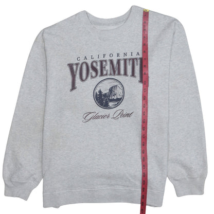 Hollister Women’s Grey Yosemite Graphic Pullover Sweatshirt M