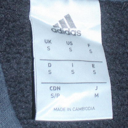Adidas Men’s Black Pullover Hoodie Size S Sports Logo Fleece