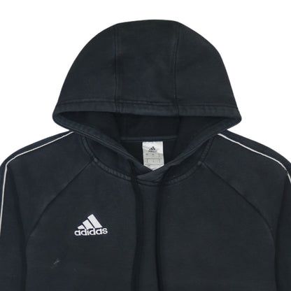 Adidas Men’s Black Pullover Hoodie Size S Sports Logo Fleece