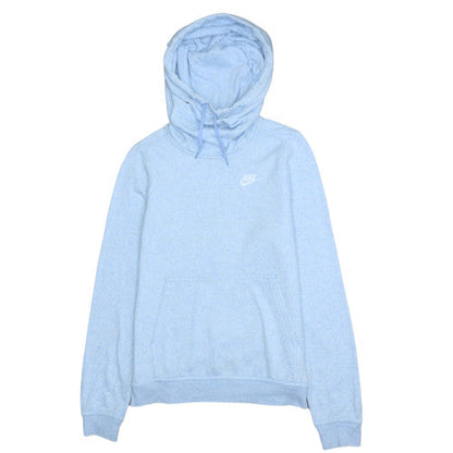 Nike Womens Light Blue Pullover Hoodie XS Cotton Blend