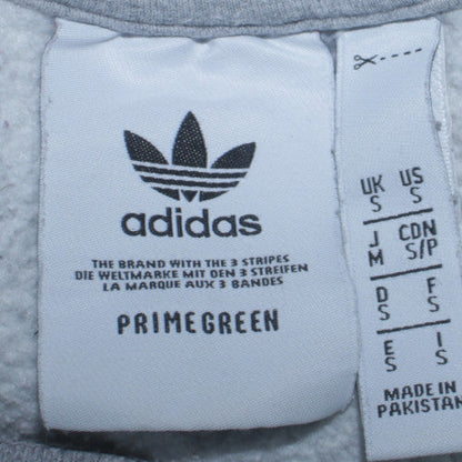 Adidas Men's Grey Crew Neck Pullover Sweatshirt Size S