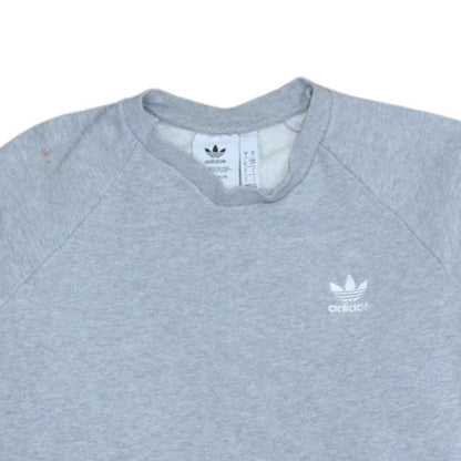 Adidas Men's Grey Crew Neck Pullover Sweatshirt Size S