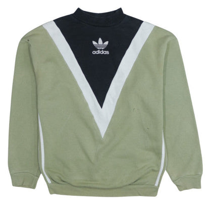 Adidas Women’s Green Sweatshirt Size 6 Logo Retro Pullover