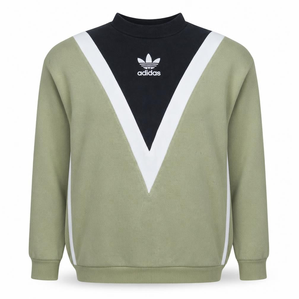 Adidas Women’s Green Sweatshirt Size 6 Logo Retro Pullover