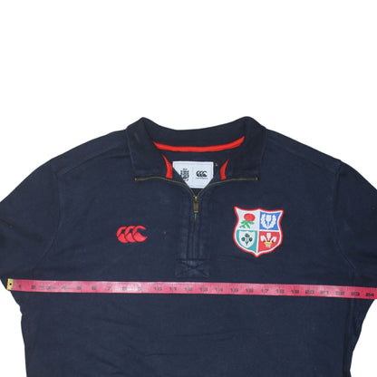 Canterbury Men's Blue 1/2 Zip Rugby Sweatshirt Size L