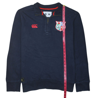 Canterbury Men's Blue 1/2 Zip Rugby Sweatshirt Size L