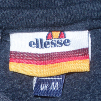 Ellesse Men's Blue Pullover Hoodie M Logo Fleece Sweatshirt