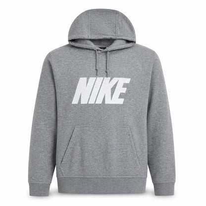 Nike Men's Grey Pullover Hoodie Medium Classic Logo Style