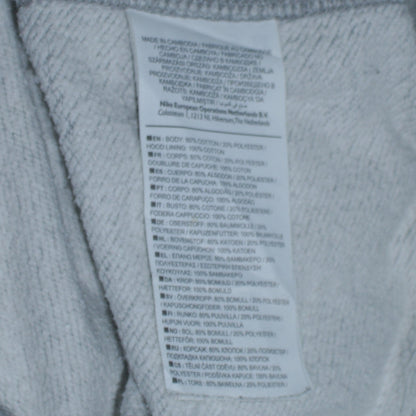Nike Men's Grey Pullover Hoodie Medium Classic Logo Style