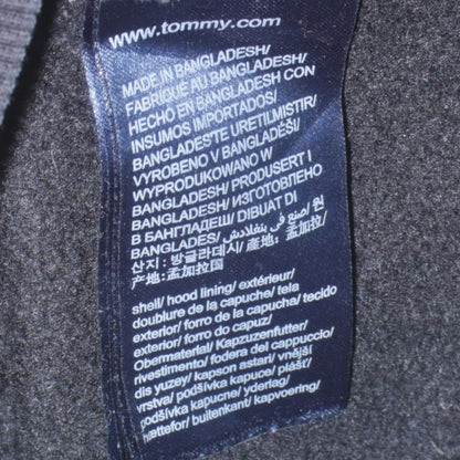 Tommy Jeans Men's Black Pullover Hoodie M Embroidered Logo