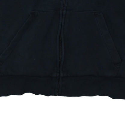 Puma Men's Black XL Full Zip Hoodie with Logo Print