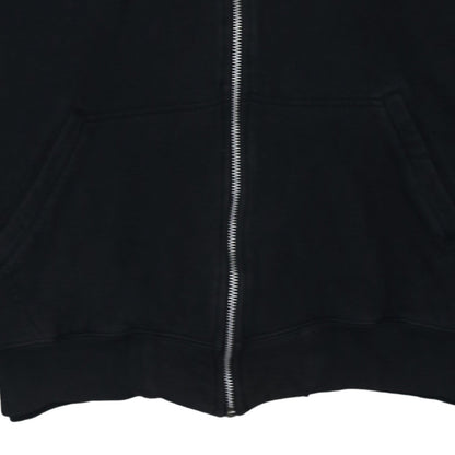 Champion Men's Black 2XL Full Zip Hoodie Cotton Fleece