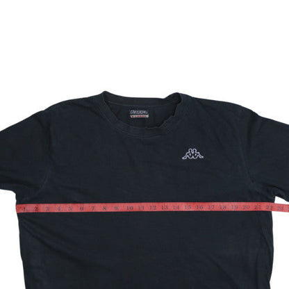Kappa Men's Black XL Classic Cotton Crew Neck Short Sleeve T-Shirt
