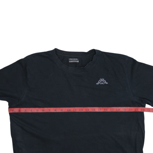 Kappa Men's Black XL Classic Cotton Crew Neck Short Sleeve T-Shirt