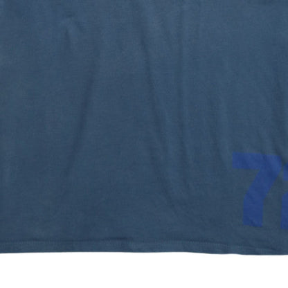 Nike Men's Blue Graphic Print Crew Neck Athletic T-Shirt Medium