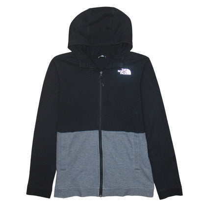 The North Face Boys Black Grey Full Zip Hoodie XL Cotton Blend Casual