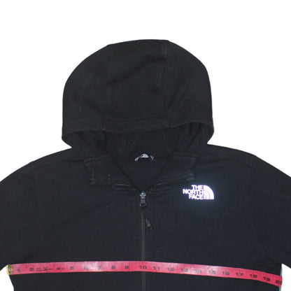 The North Face Boys Black Grey Full Zip Hoodie XL Cotton Blend Casual