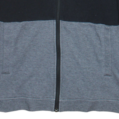 The North Face Boys Black Grey Full Zip Hoodie XL Cotton Blend Casual
