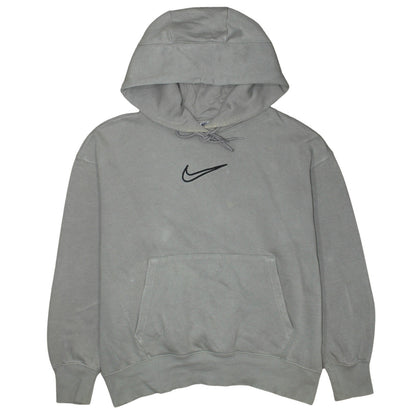 Nike Women’s Grey Pullover Hoodie Small Cotton Blend Casual Sweatshirt