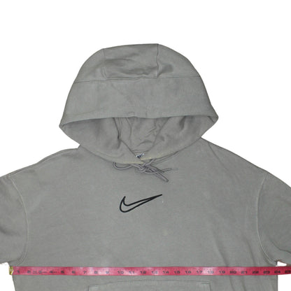 Nike Women’s Grey Pullover Hoodie Small Cotton Blend Casual Sweatshirt