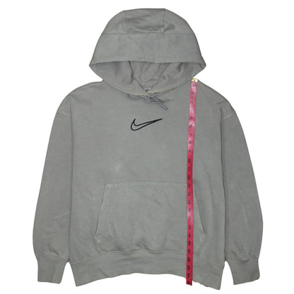 Nike Women’s Grey Pullover Hoodie Small Cotton Blend Casual Sweatshirt