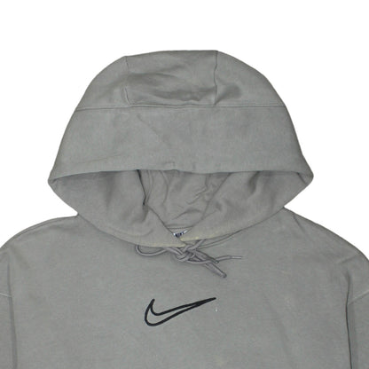 Nike Women’s Grey Pullover Hoodie Small Cotton Blend Casual Sweatshirt