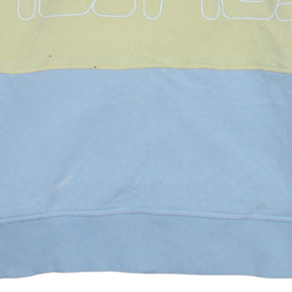 FILA Women Pastel Colourblock Crew Neck Pullover Sweatshirt L