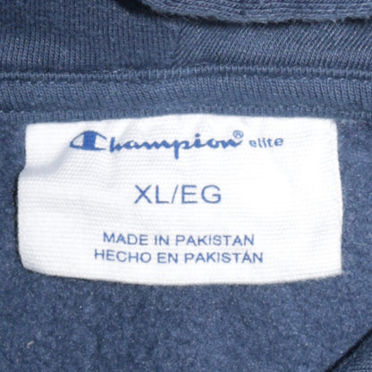 Champion Mens Blue XL Pullover Hoodie Fleece Sweatshirt
