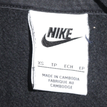 Nike Men's Black XS Pullover Hoodie with Logo Trim
