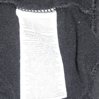 Nike Men's Black XS Pullover Hoodie with Logo Trim