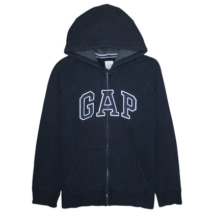 GAP Men's Blue Full Zip Hoodie XL Fleece Logo Sweatshirt