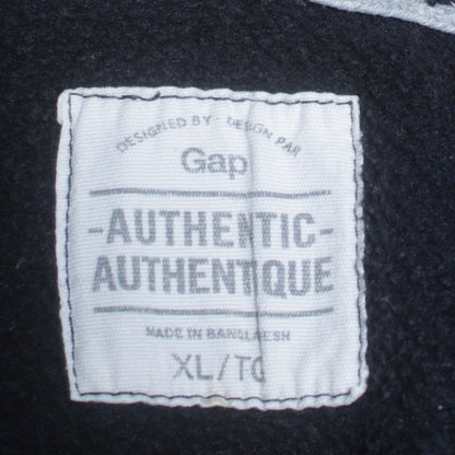 GAP Men's Blue Full Zip Hoodie XL Fleece Logo Sweatshirt