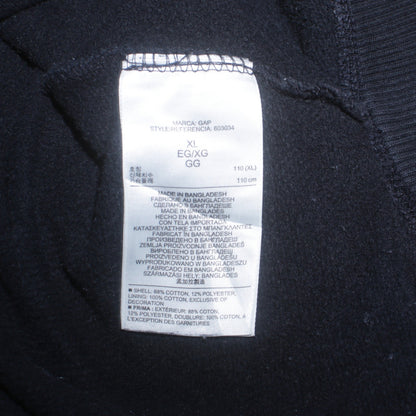 GAP Men's Blue Full Zip Hoodie XL Fleece Logo Sweatshirt