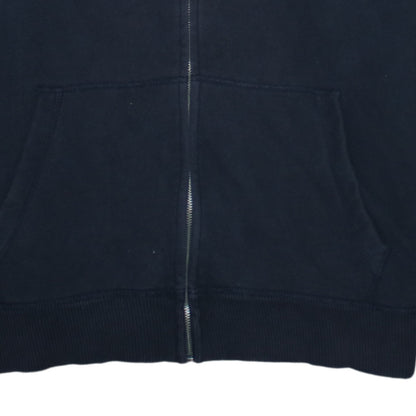 GAP Men's Blue Full Zip Hoodie XL Fleece Logo Sweatshirt