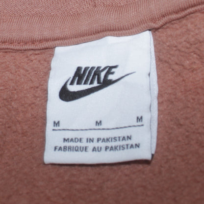 Nike Womens Brown Full Zip Hoodie Size M Cotton Blend