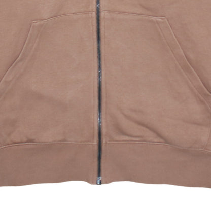 Nike Womens Brown Full Zip Hoodie Size M Cotton Blend
