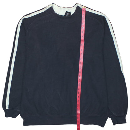 Nike Men's Blue XL Crew Neck Cotton Pullover Jumper