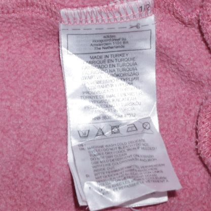 Adidas Womens Pink Pullover Hoodie Size 8 Cotton Blend Casual