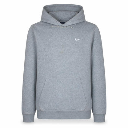 Nike Mens Grey Pullover Hoodie S Fleece Logo Sportswear